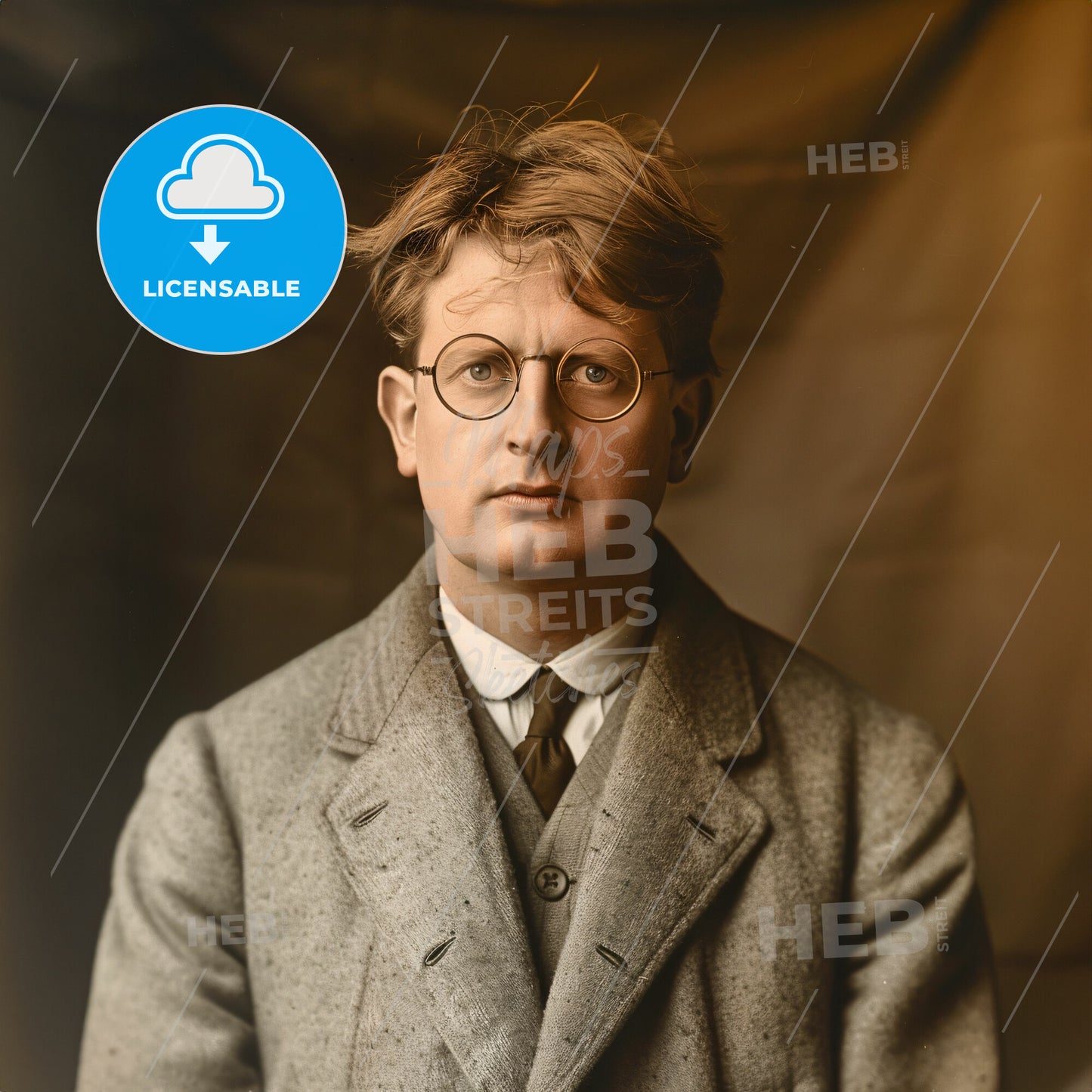 John Logie Baird, 1888 - 1946, Scottish inventor - A Man In A Suit And Tie