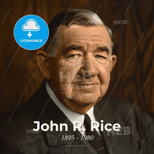 John R. Rice, 1895 - 1980, American evangelist - A Man In A Suit And Tie Print Template