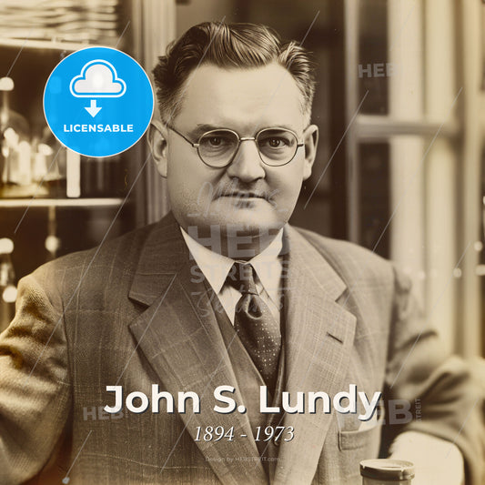 John S. Lundy, 1894 - 1973, American anesthesiologist - A Man In A Suit And Tie Print Template