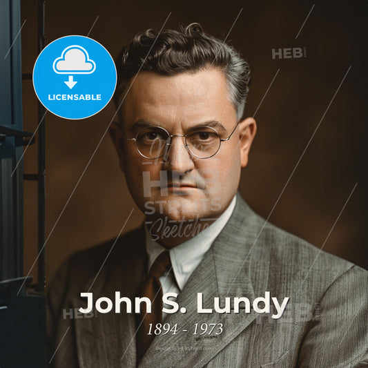 John S. Lundy, 1894 - 1973, American anesthesiologist - A Man In A Suit And Tie Print Template