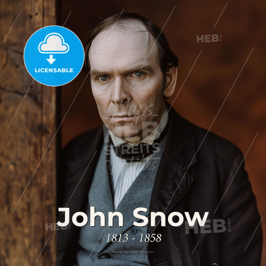 John Snow, 1813 - 1858, British physician - A Man In A Suit Print Template