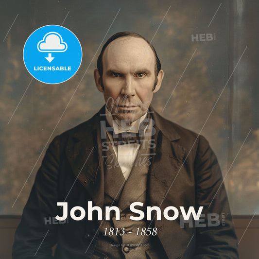 John Snow, 1813 - 1858, British physician - A Man In A Suit Print Template