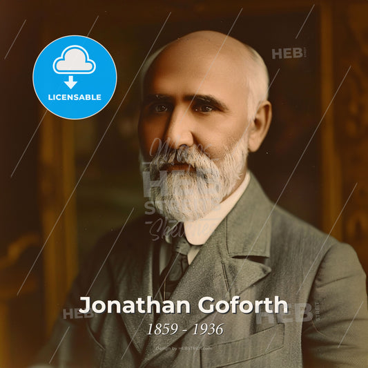 Jonathan Goforth, 1859 - 1936, Canadian missionary - A Man With A White Beard Print Template