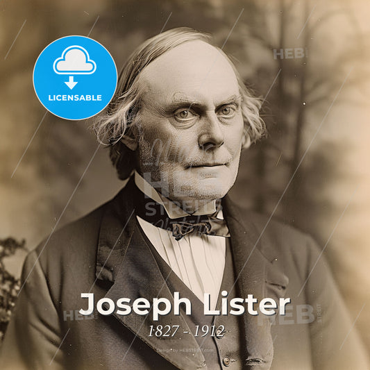 Joseph Lister, 1827 - 1912, British surgeon - A Man In A Suit Print Template