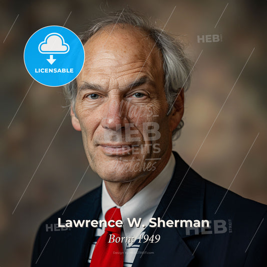 Lawrence W. Sherman, Born: 1949, American criminologist - A Man In A Suit And Tie Print Template