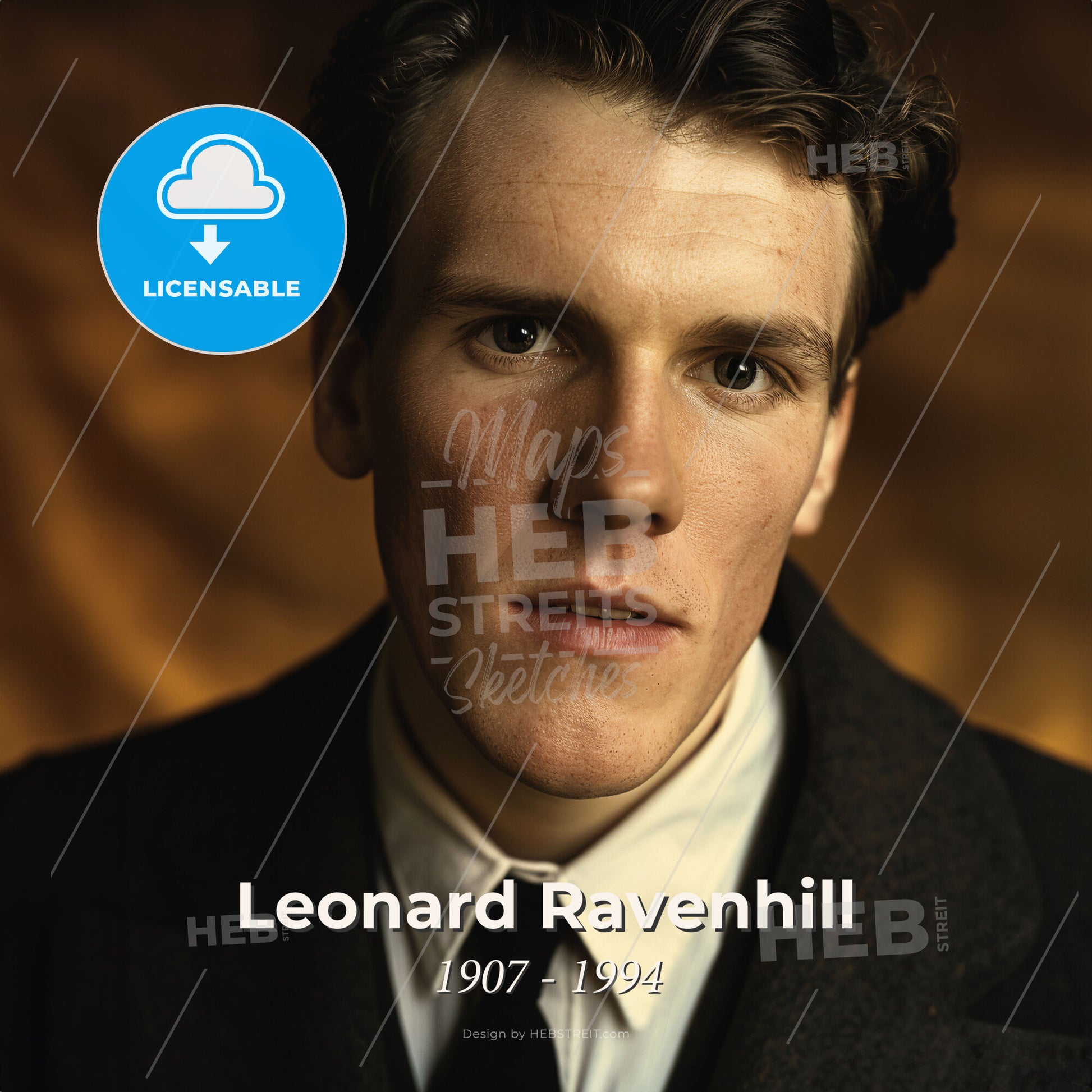 Leonard Ravenhill, 1907 - 1994, British-American preacher - A Man In A Suit And Tie Print Template