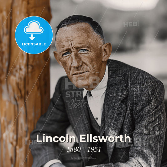 Lincoln Ellsworth, 1880 - 1951, American explorer - A Man In A Suit Print Template