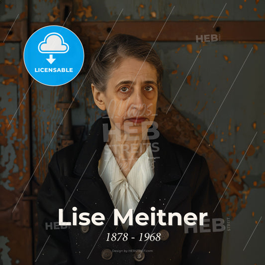 Lise Meitner, 1878 - 1968, Austrian-Swedish physicist - A Woman In A Black Coat Print Template