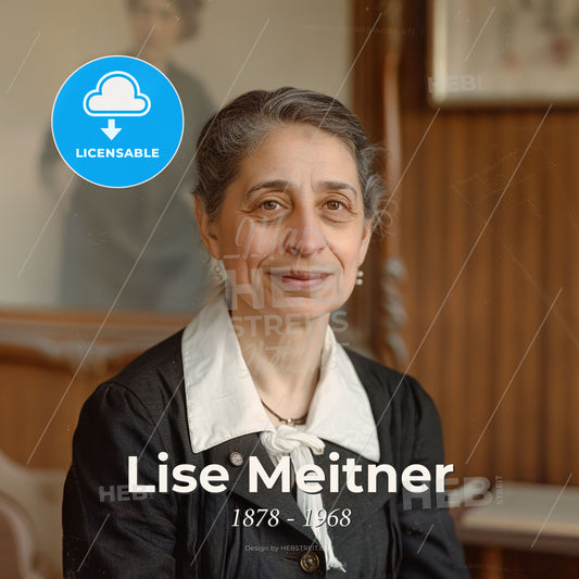 Lise Meitner, 1878 - 1968, Austrian-Swedish physicist - A Woman In A Black Suit Print Template