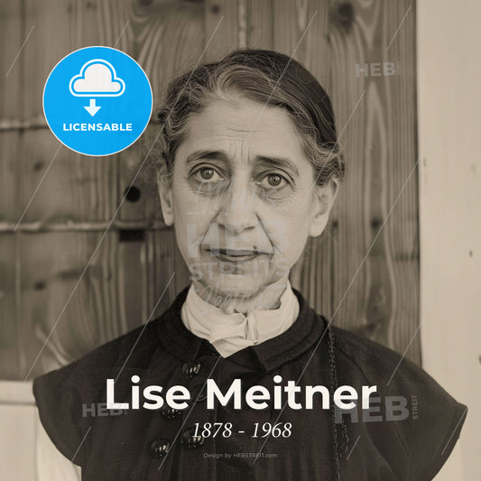 Lise Meitner, 1878 - 1968, Austrian-Swedish physicist - A Woman In A Black Vest Print Template