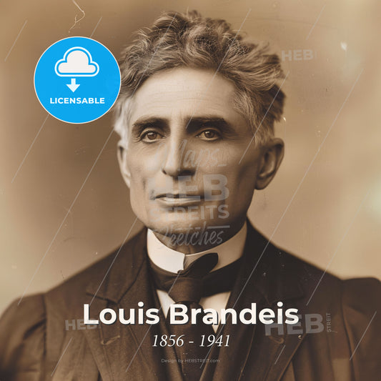 Louis Brandeis, 1856 - 1941, American lawyer and jurist - A Man In A Suit And Tie Print Template