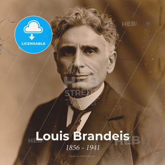 Louis Brandeis, 1856 - 1941, American lawyer and jurist - A Man In A Suit And Tie Print Template