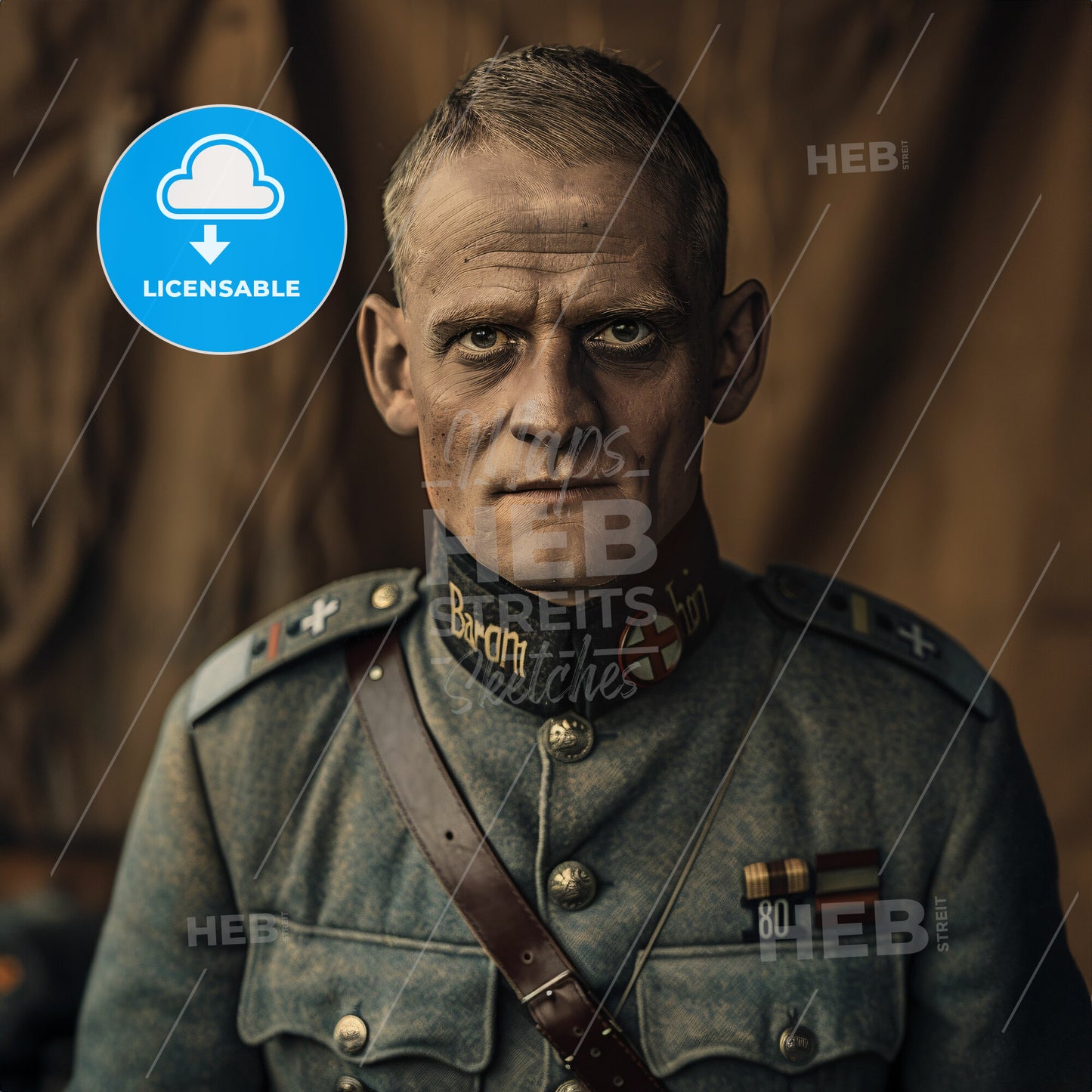 Manfred von Richthofen, 1892 - 1918, German fighter ace - A Man In A Military Uniform