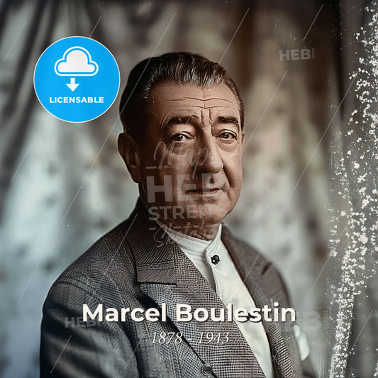 Marcel Boulestin, 1878 - 1943, French chef - A Man In A Suit Print Template