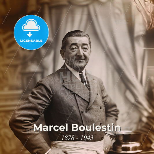 Marcel Boulestin, 1878 - 1943, French chef - A Man In A Suit Print Template