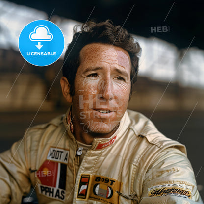 Mario Andretti, Born: 1940, American racing driver - A Man In A Gold Jacket