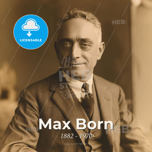 Max Born, 1882 - 1970, German physicist - A Man In A Suit And Tie Print Template