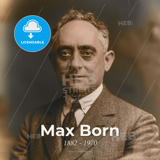 Max Born, 1882 - 1970, German physicist - A Man In A Suit And Tie Print Template