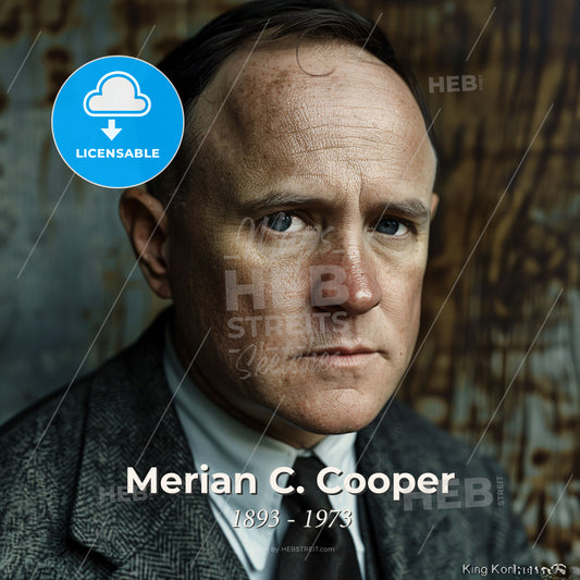 Merian C. Cooper, 1893 - 1973, American explorer and filmmaker - A Man In A Suit Print Template