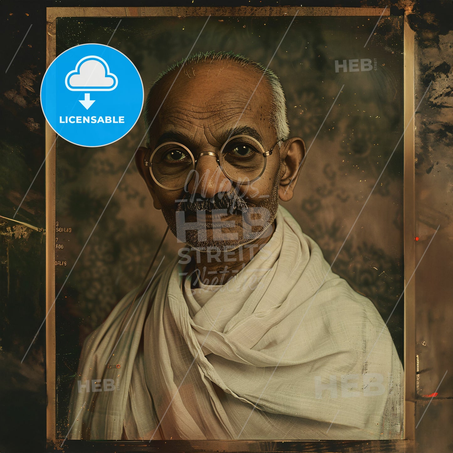 Mohandas Karamchand Gandhi, 1869 - 1948, Indian nationalist and reformer - A Man Wearing Glasses And A White Robe