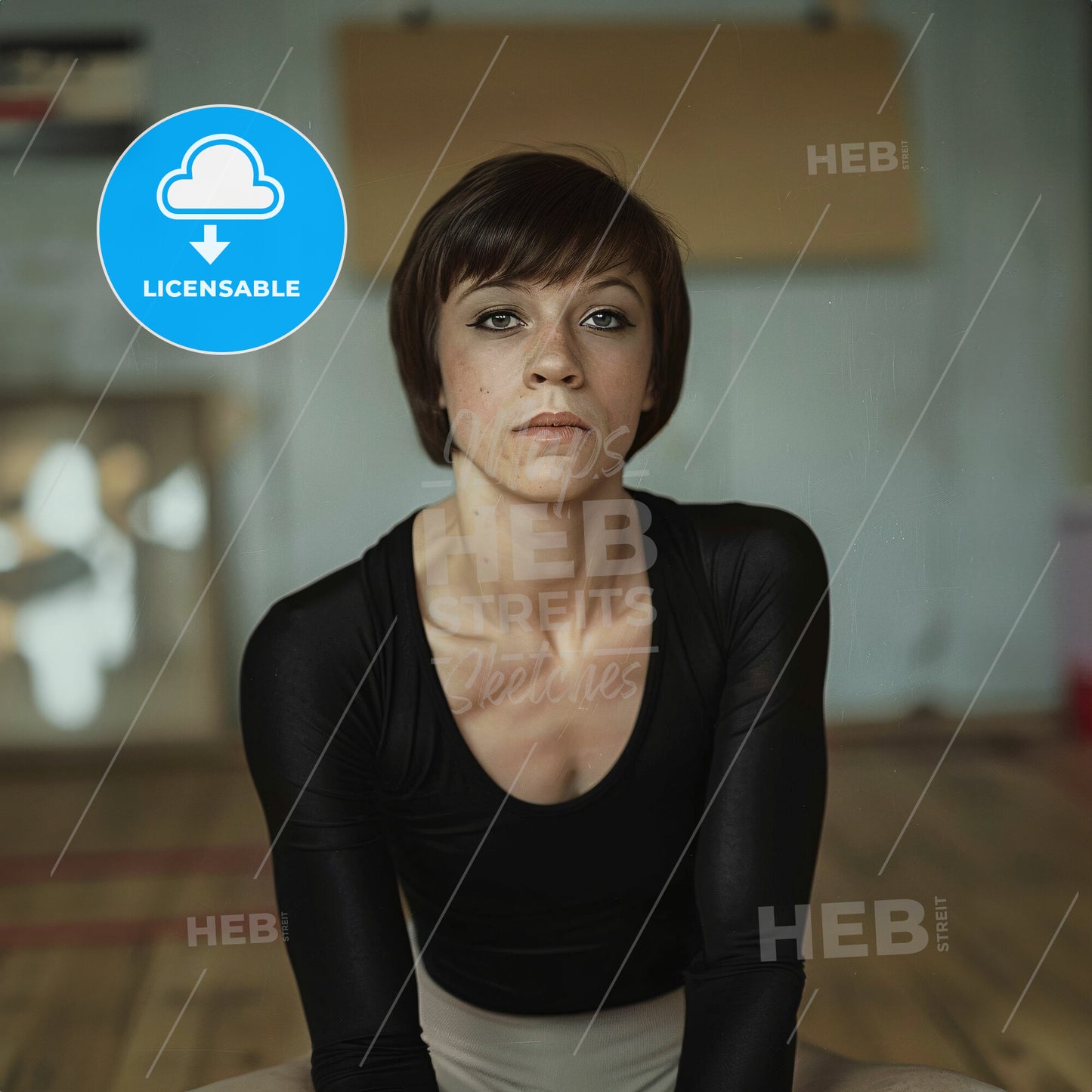 Nadia Comăneci, Born: 1961, Romanian gymnast - A Woman Sitting On The Floor