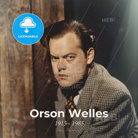 Orson Welles, 1915 - 1985, American actor and director - A Man In A Suit Print Template