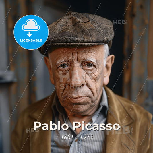 Pablo Picasso, 1881 - 1973, Spanish painter and sculptor - A Man Wearing A Hat Print Template