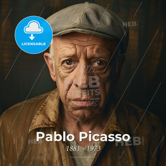 Pablo Picasso, 1881 - 1973, Spanish painter and sculptor - A Man Wearing A Hat Print Template