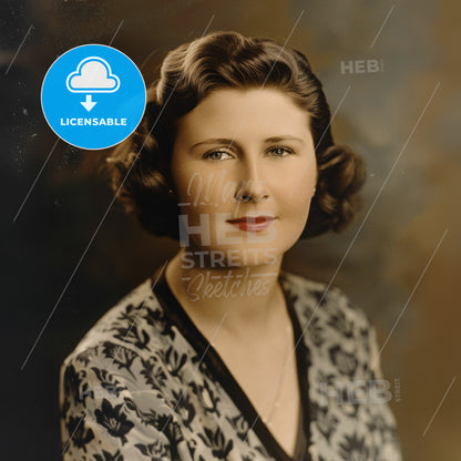 Pamela Churchill Harriman, 1920 - 1997, British-American socialite - A Woman With Short Hair Wearing A Floral Shirt