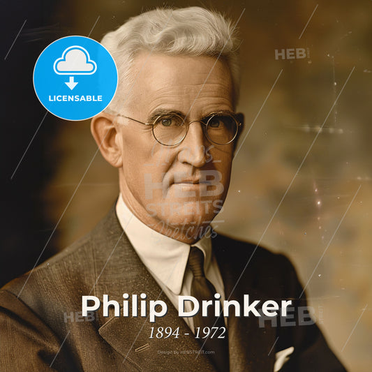 Philip Drinker, 1894 - 1972, American industrial hygienist and inventor - A Man In A Suit And Tie Print Template