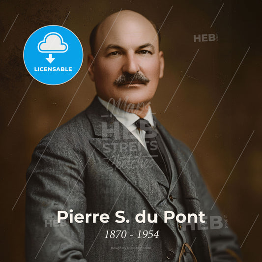 Pierre S. du Pont, 1870 - 1954, American businessman - A Man In A Suit Print Template