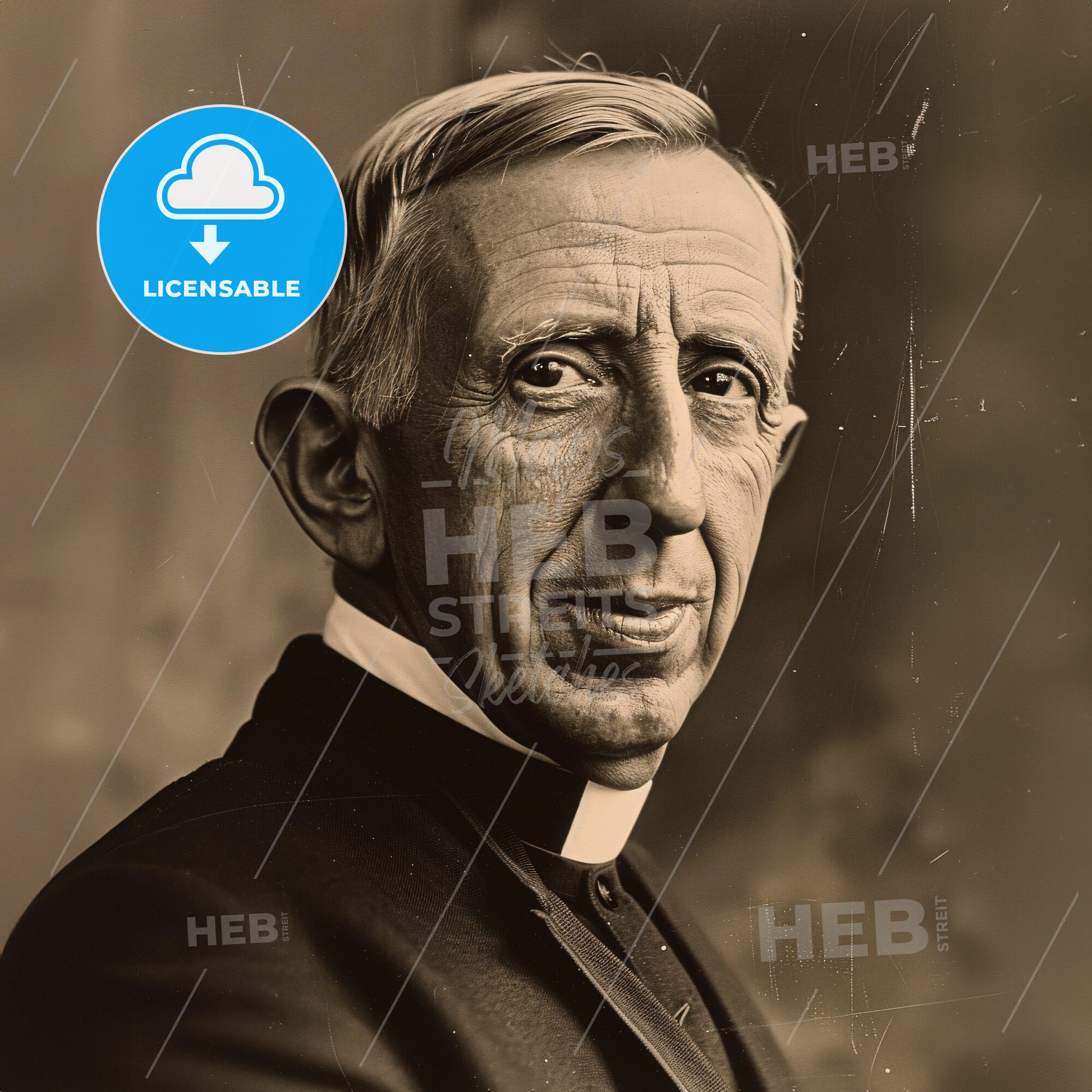 Pierre Teilhard de Chardin, 1881 - 1955, French Jesuit priest and philosopher - A Man In A Priest's Suit