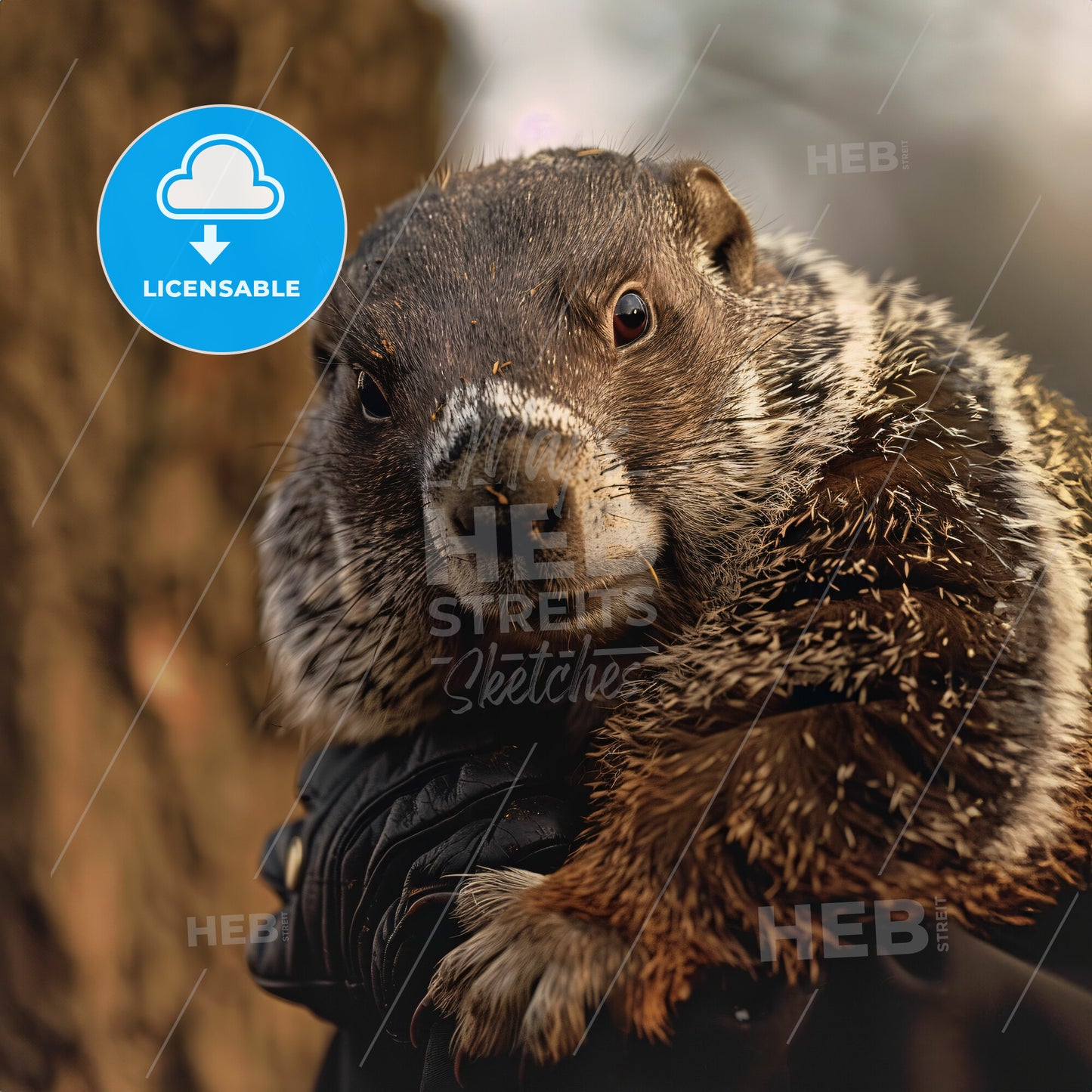 Punxsutawney Phil, Born: 1886, Groundhog - A Hand Holding A Furry Animal