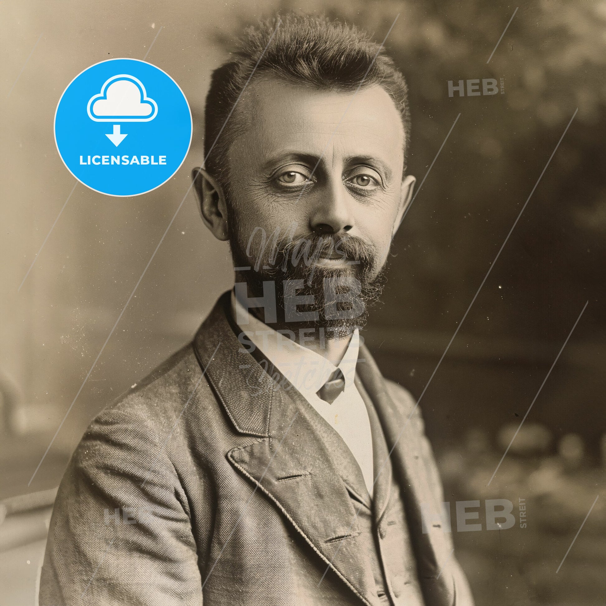 Raffaele Garofalo, 1851 - 1934, Italian criminologist - A Man With A Beard And Mustache