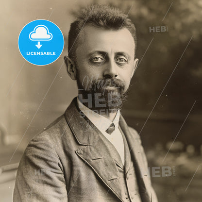 Raffaele Garofalo, 1851 - 1934, Italian criminologist - A Man With A Beard And Mustache