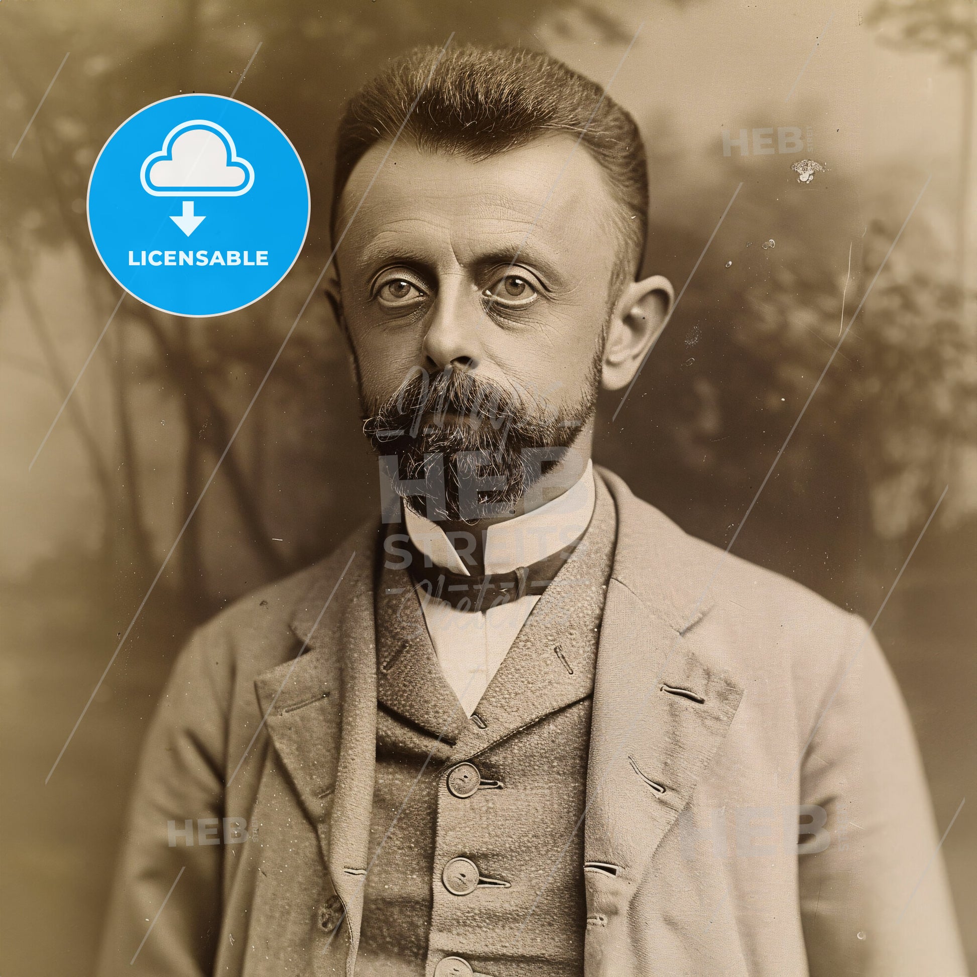 Raffaele Garofalo, 1851 - 1934, Italian criminologist - A Man With A Beard And Mustache