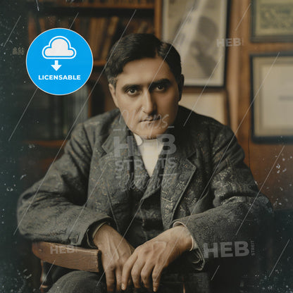 Ralph Vaughan Williams, 1872 - 1958, British composer - A Man Sitting In A Chair