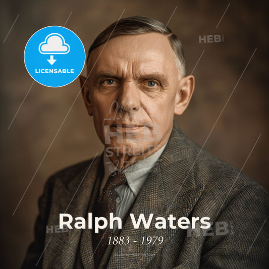 Ralph Waters, 1883 - 1979, American anesthesiologist - A Man In A Suit Print Template