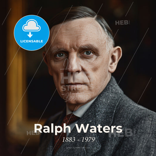 Ralph Waters, 1883 - 1979, American anesthesiologist - A Man In A Suit Print Template