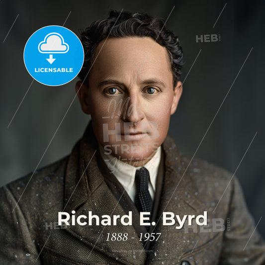 Richard E. Byrd, 1888 - 1957, American explorer - A Man In A Suit Print Template