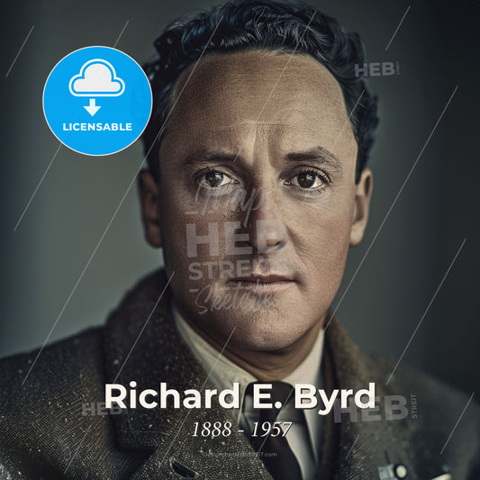 Richard E. Byrd, 1888 - 1957, American explorer - A Man In A Suit Print Template