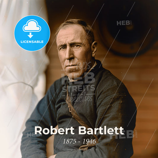 Robert Bartlett, 1875 - 1946, Canadian-American explorer - A Man Sitting In Front Of A Window Print Template