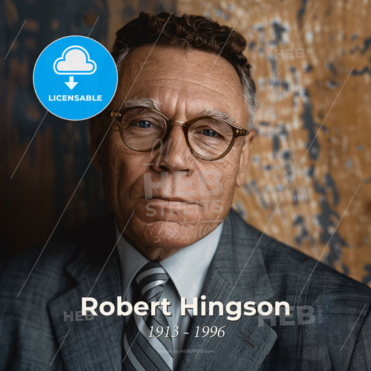 Robert Hingson, 1913 - 1996, American anesthesiologist - A Man In A Suit And Tie Print Template