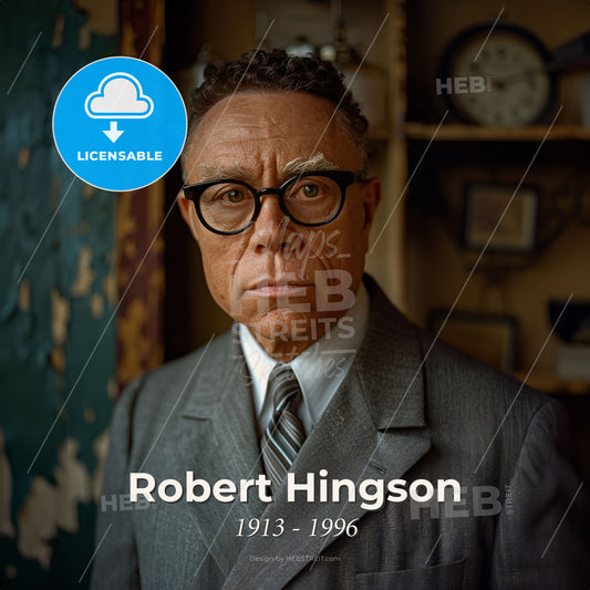 Robert Hingson, 1913 - 1996, American anesthesiologist - A Man In A Suit And Tie Print Template