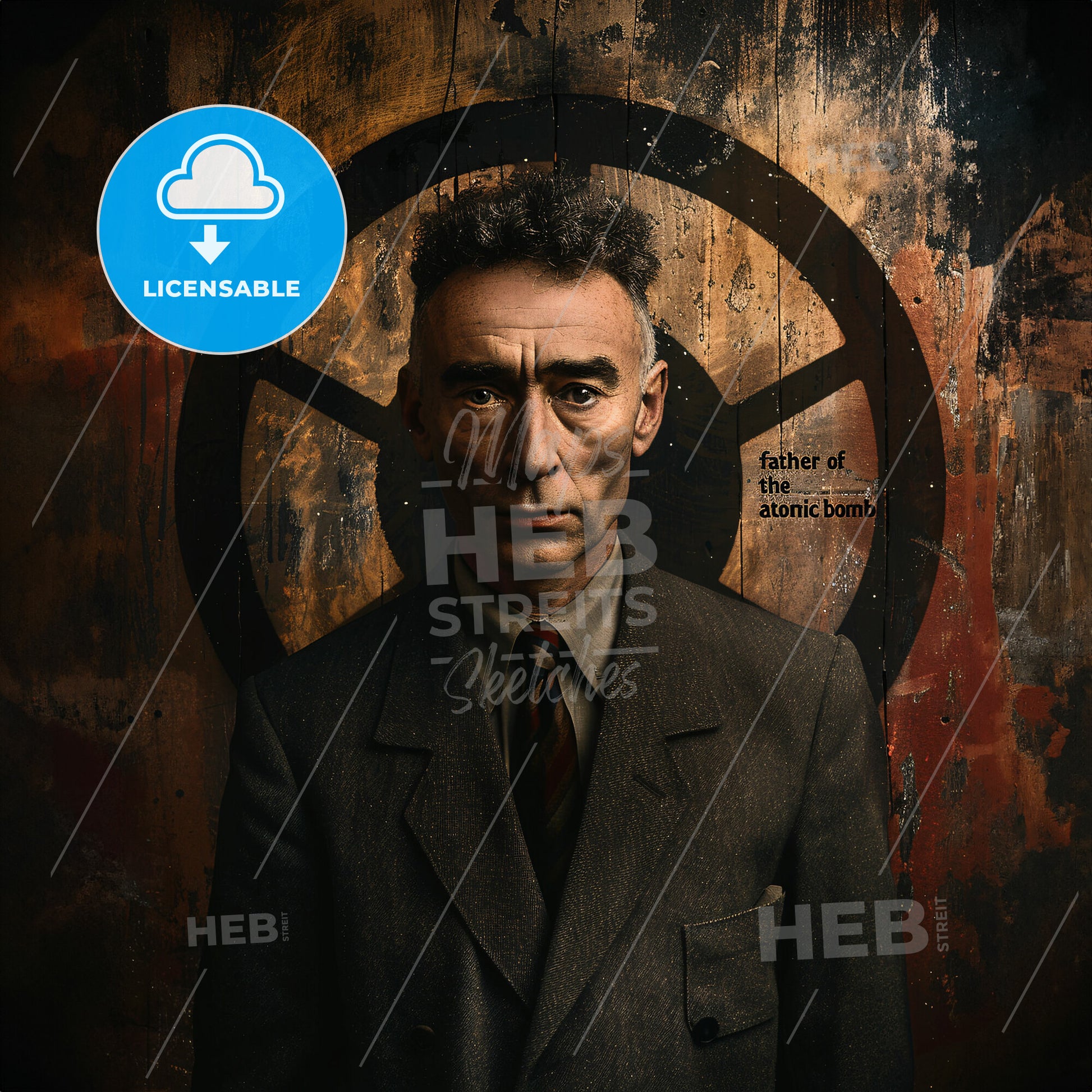 Robert Oppenheimer, 1904 - 1967, American physicist - A Man In A Suit