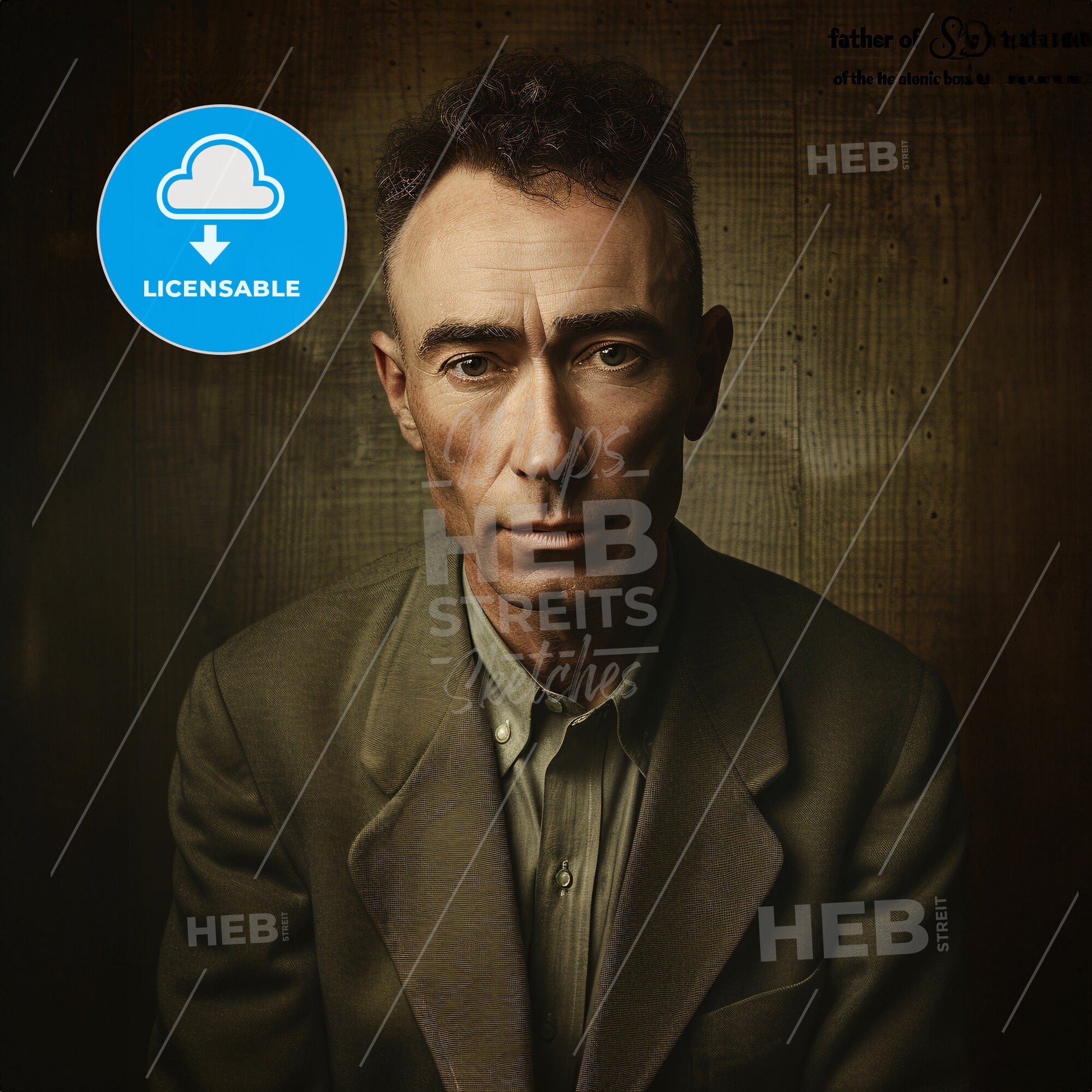 Robert Oppenheimer, 1904 - 1967, American physicist - A Man In A Suit