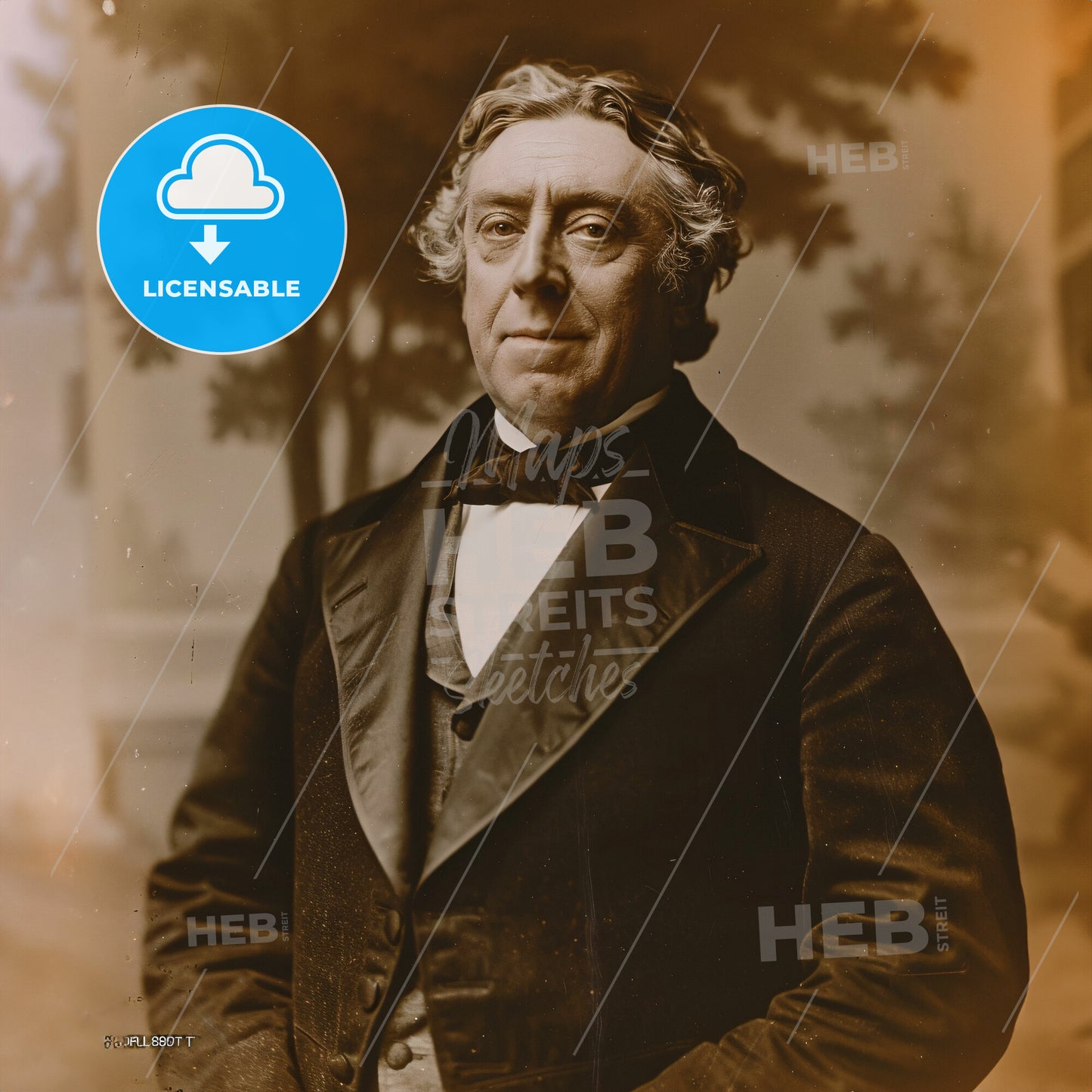 Robert Stephenson, 1803 - 1859, British engineer - A Man In A Suit