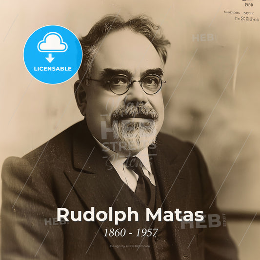 Rudolph Matas, 1860 - 1957, American surgeon - A Man In A Suit And Tie Print Template