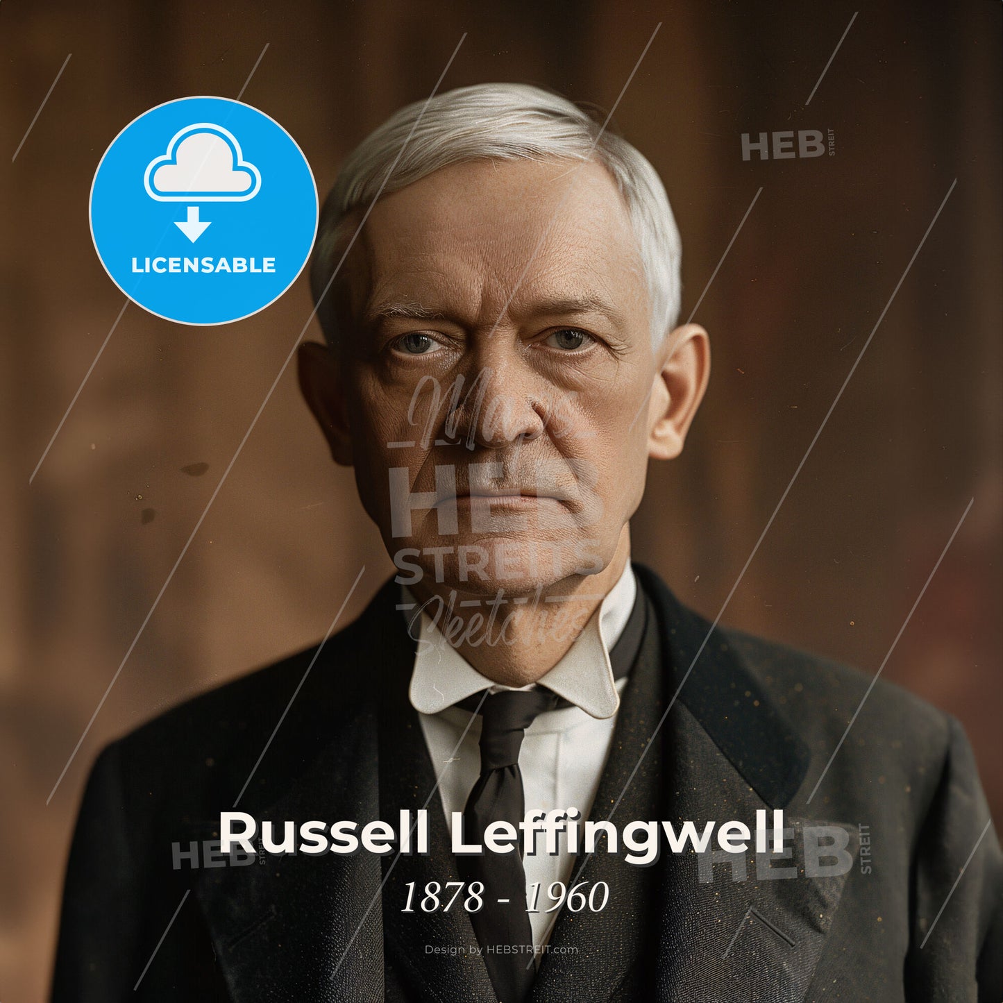 Russell Leffingwell, 1878 - 1960, American banker - A Man In A Suit And Tie Print Template