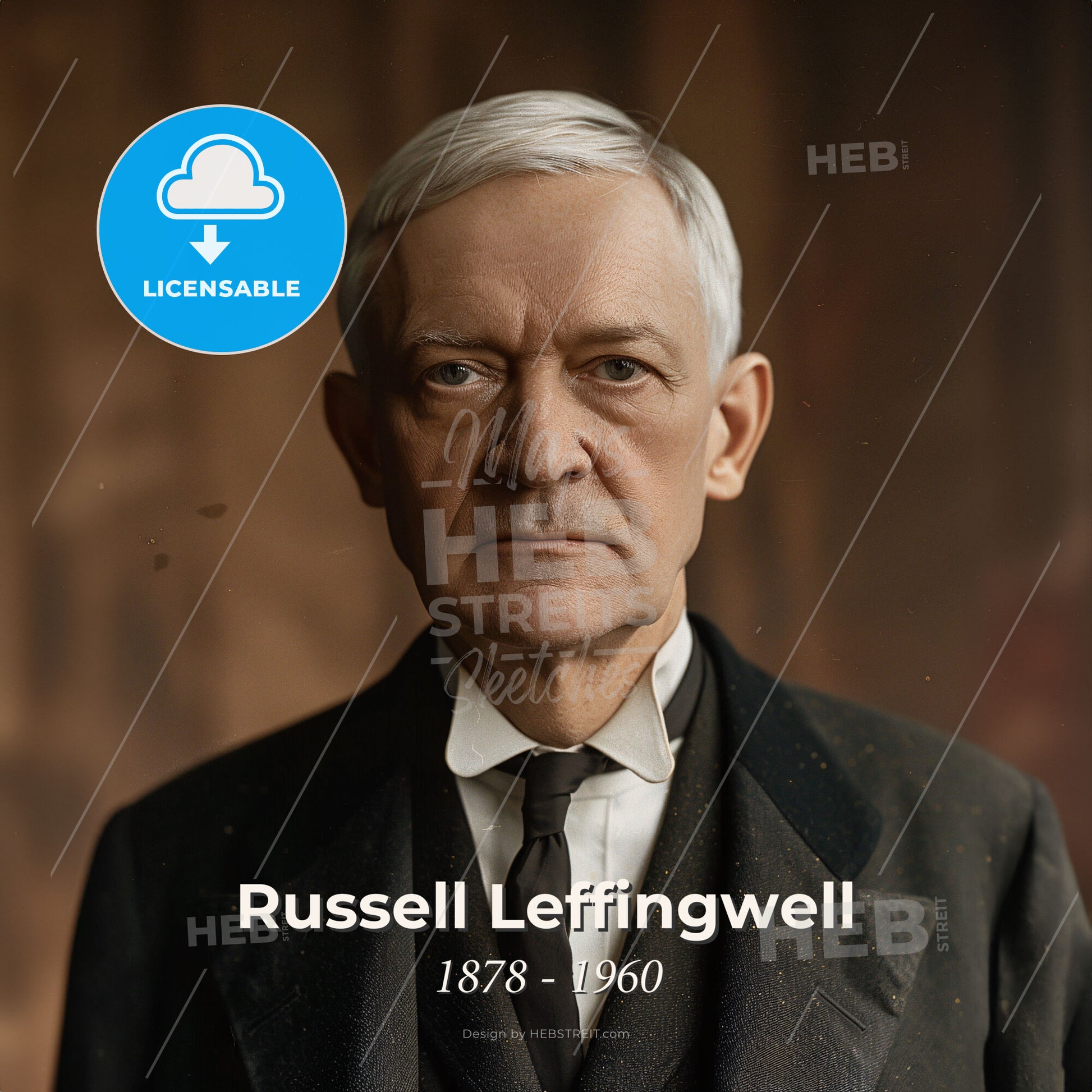 Russell Leffingwell, 1878 - 1960, American banker - A Man In A Suit And Tie Print Template